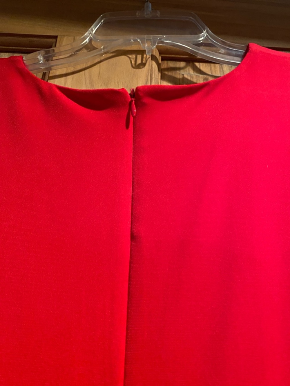 Michael Kors Red Sleeveless Faux Button-Front Mini Dress - Picture 4 of 4